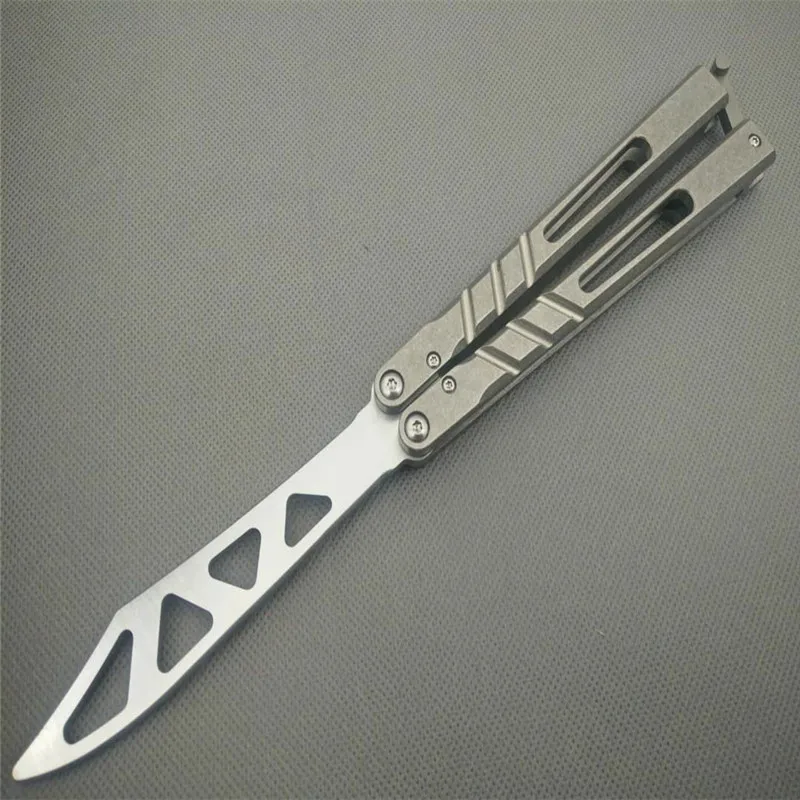 Butterfly Swing Knife Alpha Beast AB practice blade D2 Bush System Hadness Handle Outdoor Bushing System EDC Tool
Butterfly Swing Knife Alpha Beast AB practice blade D2 Bush System Hadness Handle Outdoor Bushing System EDC Tool