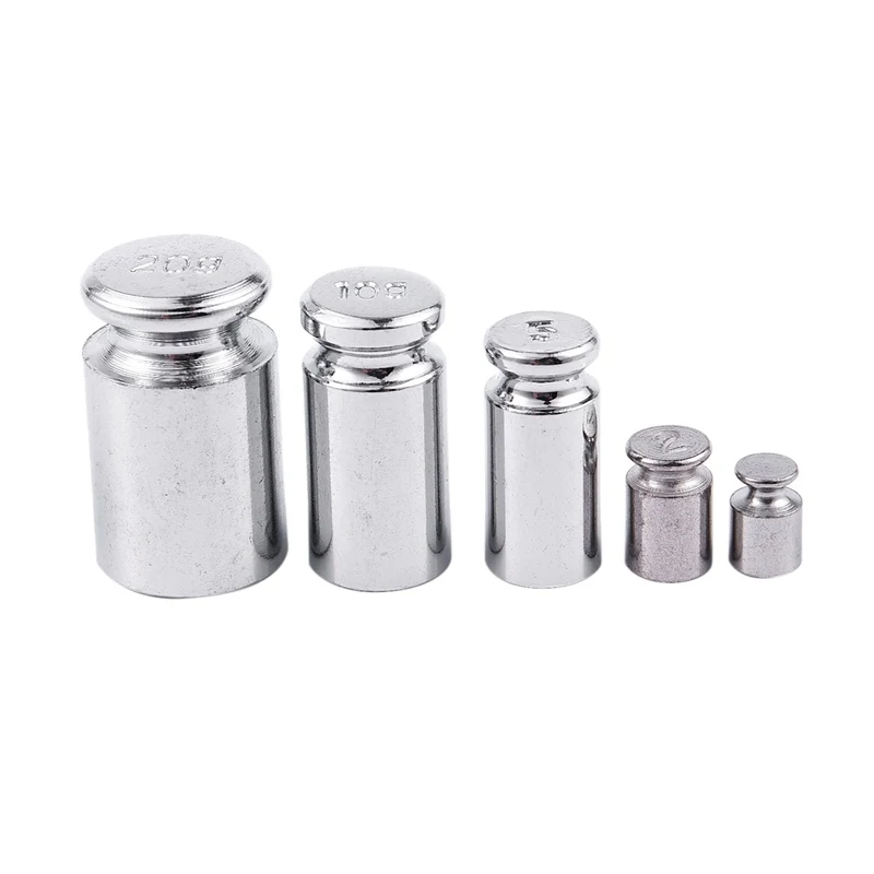

Weight 1g 2g 5g 10g 20g Chrome Plating Calibration Gram Scale Weight Set for Digital Scale Balance Silvery white CNIM Hot