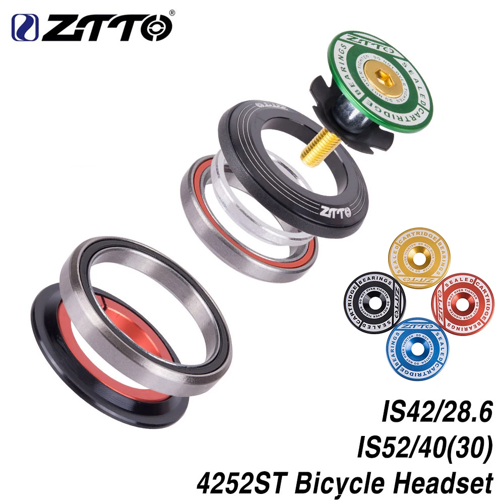ZTTO MTB Bike Road Bicycle Headset 42mm 52mm CNC 1 1/8"-1 1/2" Tapered Tube fork Integrated Angular Contact Bearing 4252ST
ZTTO MTB Bike Road Bicycle Headset 42mm 52mm CNC 1 1/8"-1 1/2" Tapered Tube fork Integrated Angular Contact Bearing 4252ST