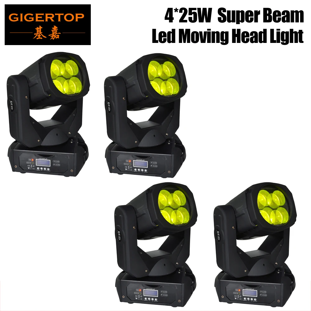 Gigertop TP-L670 Blizzard Nova LED Super Beam Moving Head Light 4*25W Tyanshine Mini DMX Stage Strong Beam Effect Light 9/15CH
Gigertop TP-L670 Blizzard Nova LED Super Beam Moving Head Light 4*25W Tyanshine Mini DMX Stage Strong Beam Effect Light 9/15CH