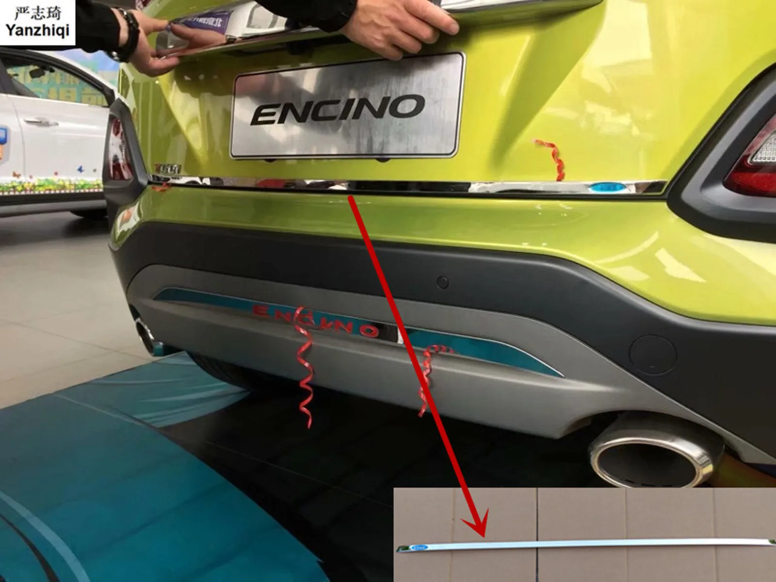 Stainless steel 1pc Trunk door trim strip Tail trim car stickers For Hyundai Kona Encino 2018 2019 Car Stying
Stainless steel 1pc Trunk door trim strip Tail trim car stickers For Hyundai Kona Encino 2018 2019 Car Stying