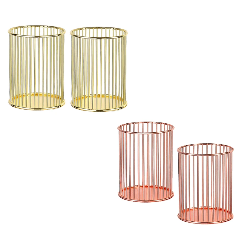 2 Pack Metal Pen Holder for Desk,Pencil Holder Organizer Makeup Brush Holder Organizer
2 Pack Metal Pen Holder for Desk,Pencil Holder Organizer Makeup Brush Holder Organizer