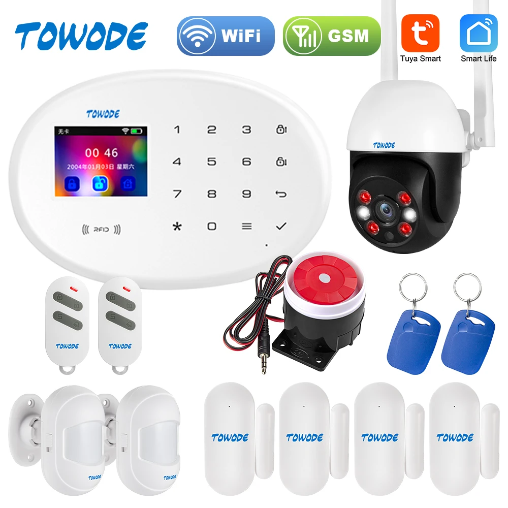 TOWODE W204 Alarm System Kit 4G GSM WIFI Tuya Home Alarm Work With Alexa Google Assistant Security Camera Door Sensor Siren
TOWODE W204 Alarm System Kit 4G GSM WIFI Tuya Home Alarm Work With Alexa Google Assistant Security Camera Door Sensor Siren