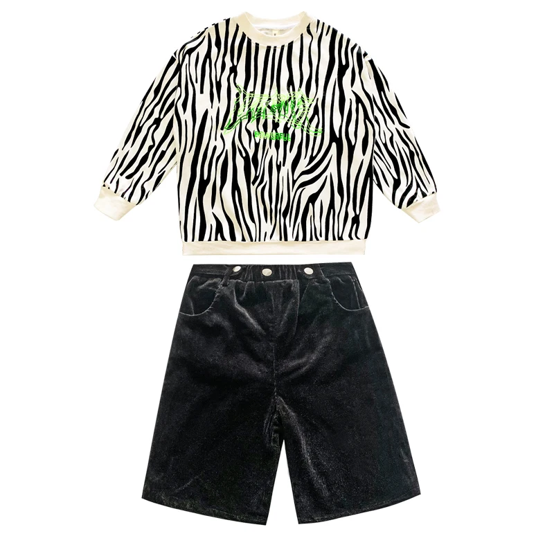 2021 Children Hip Hop Dance Costumes For Kids Long Sleeved Shorts Hiphop Suit Jazz Performance Costumes Stage Outfits DN6947
2021 Children Hip Hop Dance Costumes For Kids Long Sleeved Shorts Hiphop Suit Jazz Performance Costumes Stage Outfits DN6947