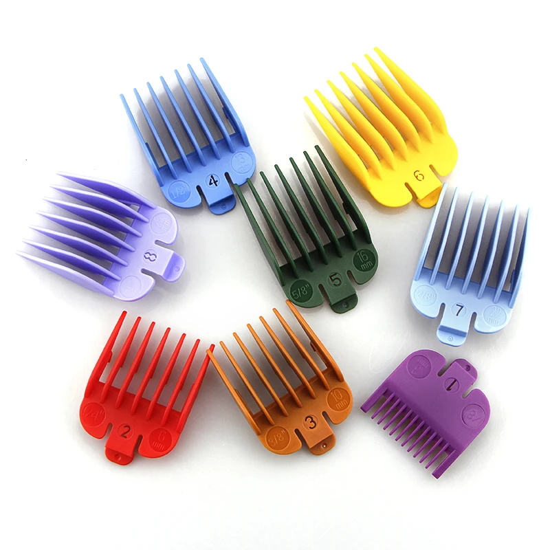 8PCS Hair Clipper Limit Comb Guide Limit Comb Trimmer Guards Universal Professional Hair Trimmers Colorful Comb Haircut Tools
8PCS Hair Clipper Limit Comb Guide Limit Comb Trimmer Guards Universal Professional Hair Trimmers Colorful Comb Haircut Tools