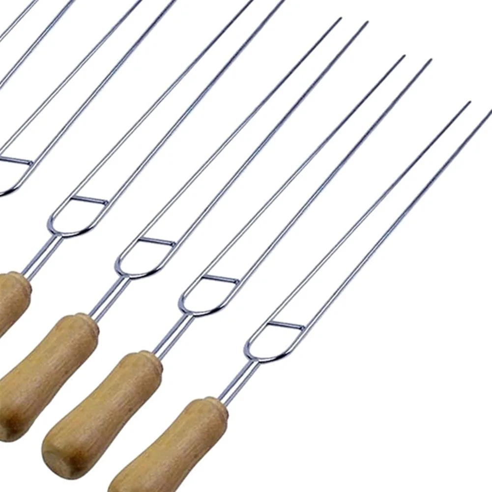 6pcs U-Shape Wooden Handle Stainless Steel BBQ Tool Set BBQ Roast Barbecue Needle Skewer BBQ Party Supplies
6pcs U-Shape Wooden Handle Stainless Steel BBQ Tool Set BBQ Roast Barbecue Needle Skewer BBQ Party Supplies