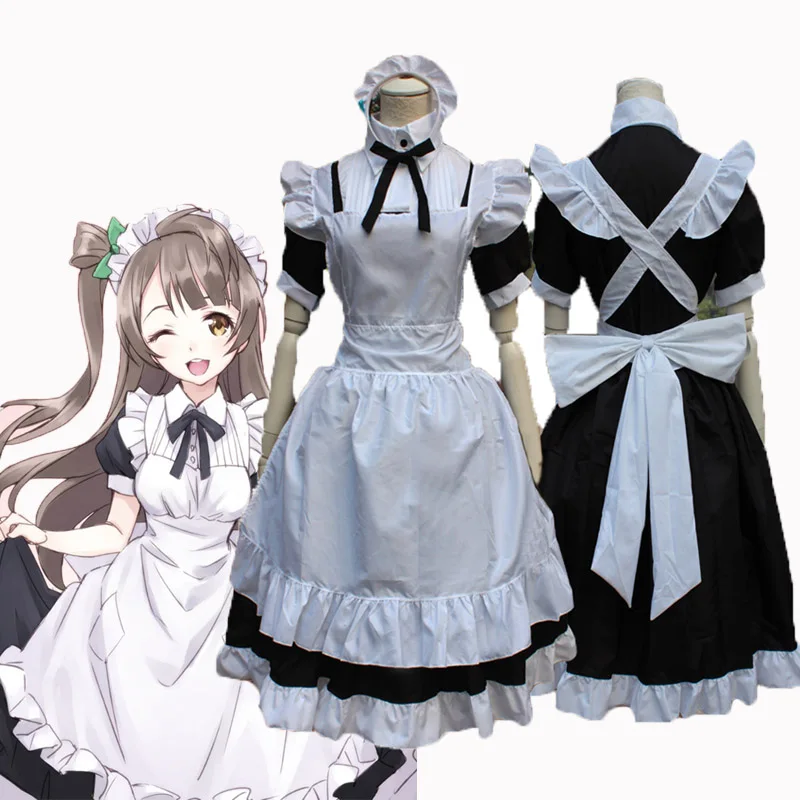 Love Live Cosplay Costume Tojo Nozomi Lolita Maid Dress Women Cafe Restaurant Maid Uniform Girl Party Costume
Love Live Cosplay Costume Tojo Nozomi Lolita Maid Dress Women Cafe Restaurant Maid Uniform Girl Party Costume