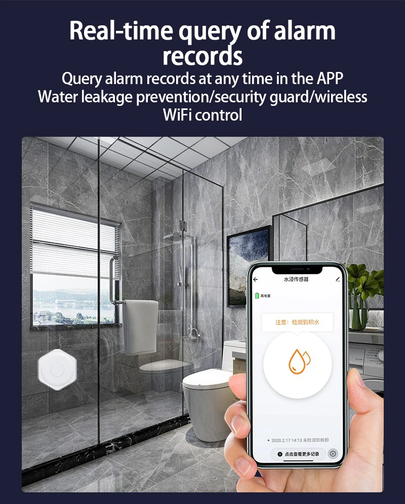 Sensor Tuya Bluetooth Water Leak And Overflow Sensor Tuya Smart Home Mobile Phone Remote Alarm Water Flood Sensor Household
Sensor Tuya Bluetooth Water Leak And Overflow Sensor Tuya Smart Home Mobile Phone Remote Alarm Water Flood Sensor Household