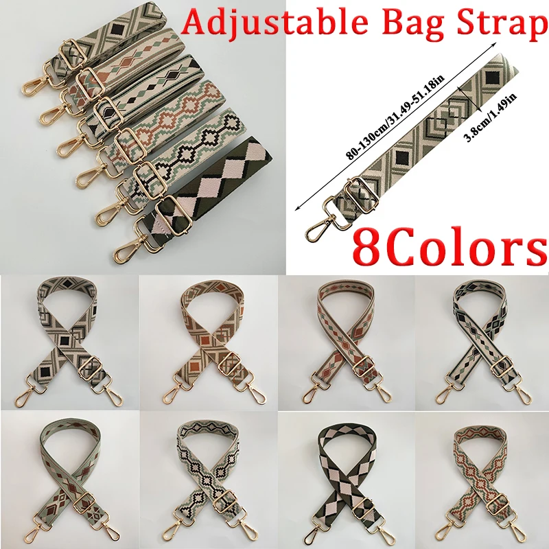 Nylon/Cotton Bag Strap Woman Colored Strap for Crossbody Messenger Shoulder Bag Handles Adjustable Embroidered Belts Straps
Nylon/Cotton Bag Strap Woman Colored Strap for Crossbody Messenger Shoulder Bag Handles Adjustable Embroidered Belts Straps