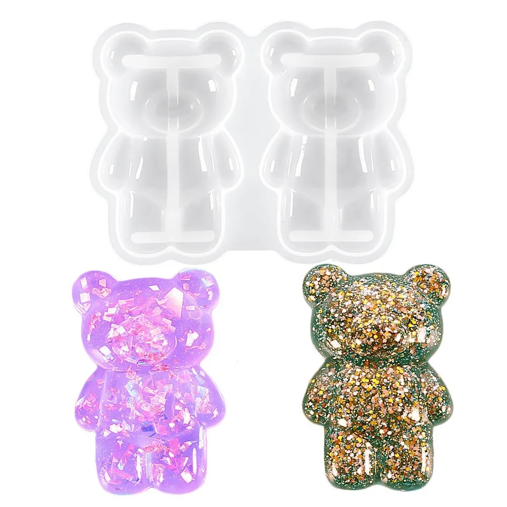 Lover Bear Shape Silicone Chocolate Molds Reusable Candy Baking Mold Ice Cube Trays Candies Keychain Candle Soap DIY Making
Lover Bear Shape Silicone Chocolate Molds Reusable Candy Baking Mold Ice Cube Trays Candies Keychain Candle Soap DIY Making