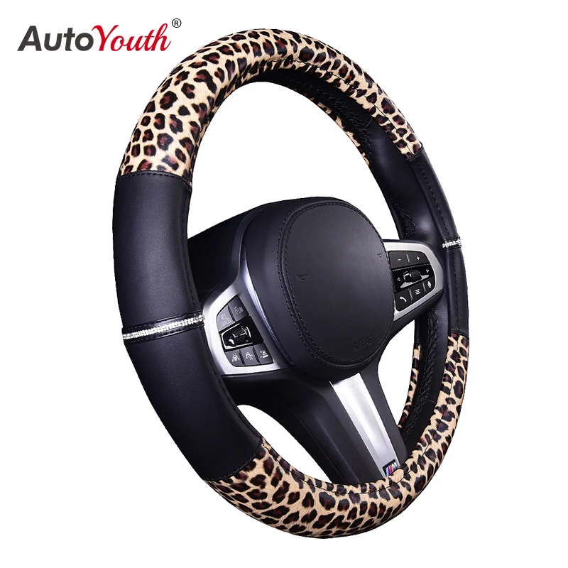 Black Real Hole Pattern PVC Pressure Line Two Diamond Stitching Leopard Pattern Steering Wheel Cover Universal For 37-39cm
Black Real Hole Pattern PVC Pressure Line Two Diamond Stitching Leopard Pattern Steering Wheel Cover Universal For 37-39cm
