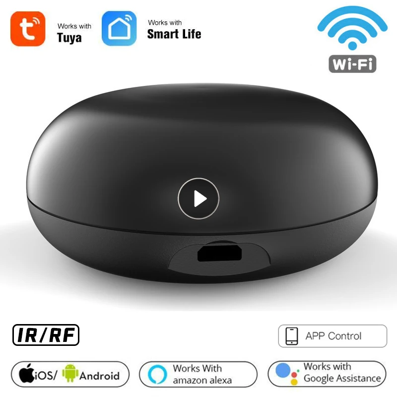 TUYA WIFI+IR+RF Universal Smart Remote Voice Control Alexa Google HOME Smart Home Smart Home Automation Support
TUYA WIFI+IR+RF Universal Smart Remote Voice Control Alexa Google HOME Smart Home Smart Home Automation Support