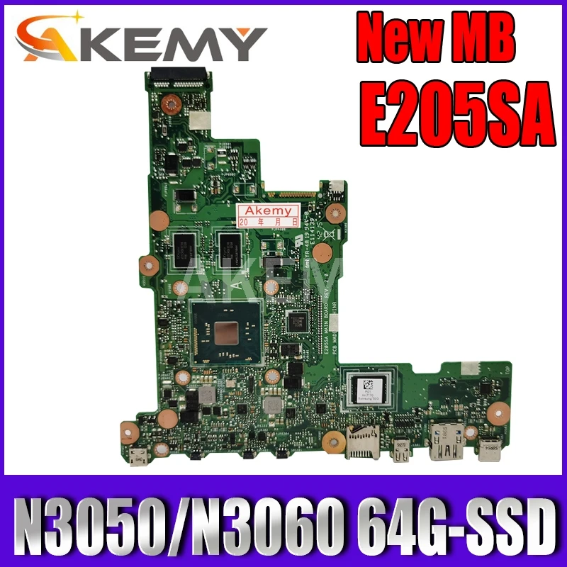 Akemy E205SA Mainboard For Asus Eeebook Flip E205S TP200S TP200SA laptop motherboard N3050/N3060 64G-SSD
Akemy E205SA Mainboard For Asus Eeebook Flip E205S TP200S TP200SA laptop motherboard N3050/N3060 64G-SSD