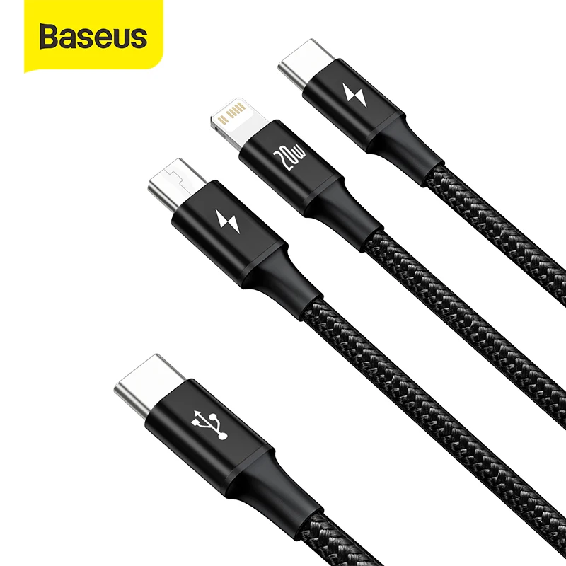 Кабель USB Baseus 3 в 1 кабель типа C для iPhone 12 Pro Max кабель быстрой зарядки для Samsung S21 кабель Micro USB для Xiaomi Redmi
Кабель USB Baseus 3 в 1 кабель типа C для iPhone 12 Pro Max кабель быстрой зарядки для Samsung S21 кабель Micro USB для Xiaomi Redmi