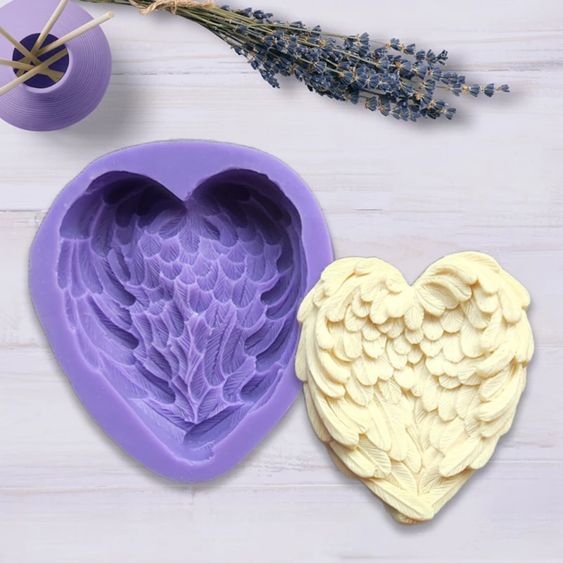 3D Heart-shaped Feather Home Decorations Epoxy Resin Mold Ornaments Casting Silicone Mould for DIY Crafts Plaster Candle
3D Heart-shaped Feather Home Decorations Epoxy Resin Mold Ornaments Casting Silicone Mould for DIY Crafts Plaster Candle