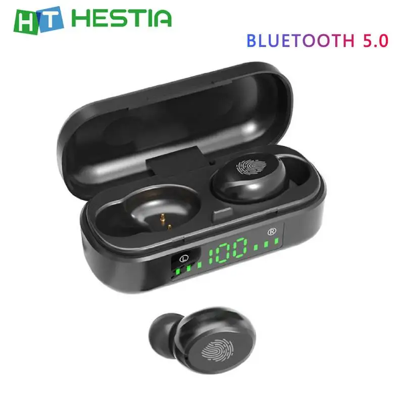 Беспроводные наушники V8 TWS Bluetooth 5 0 IPX7 водонепроницаемые Hi Fi мини вкладыши стерео