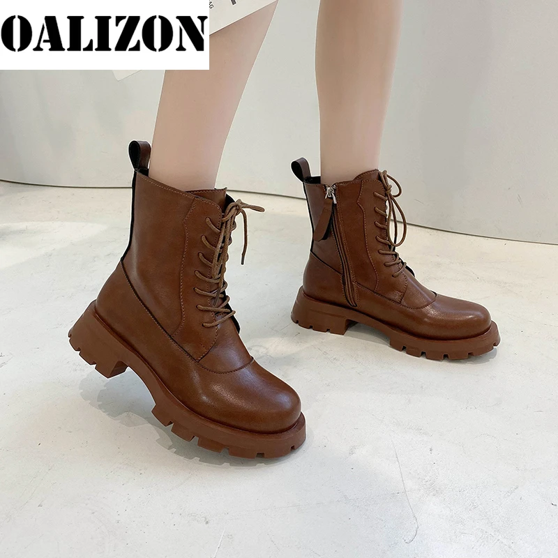 Женские ботинки челси со шнуровкой, Зимние ботильоны на среднем каблуке, Нескользящие теплые мотоциклетные ботинки на платформе, гладиатор...
Женские ботинки челси со шнуровкой, Зимние ботильоны на среднем каблуке, Нескользящие теплые мотоциклетные ботинки на платформе, гладиатор...