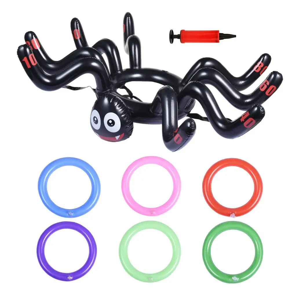 Inflatable Spider Pool Ring Toss Games Pool Floating Toys With 4 Ring Summer Family Outdoor Party Game
Inflatable Spider Pool Ring Toss Games Pool Floating Toys With 4 Ring Summer Family Outdoor Party Game
