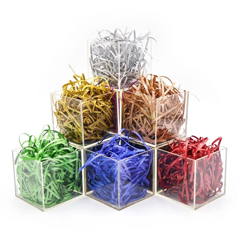 100g Colorful Shredded Crinkle Lafite Paper Raffia Filler DIY Confetti Gift Box Filler Flash Raffia Wedding Decor Accessories
100g Colorful Shredded Crinkle Lafite Paper Raffia Filler DIY Confetti Gift Box Filler Flash Raffia Wedding Decor Accessories