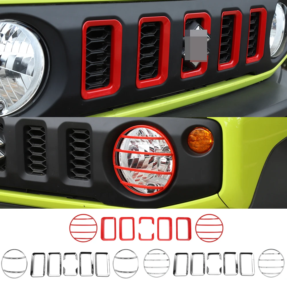 ABS Front Headlight & Grille Grill Inserts Cover Fit for Suzuki Jimny 2019-2021 Car Exterior Accessories
ABS Front Headlight & Grille Grill Inserts Cover Fit for Suzuki Jimny 2019-2021 Car Exterior Accessories