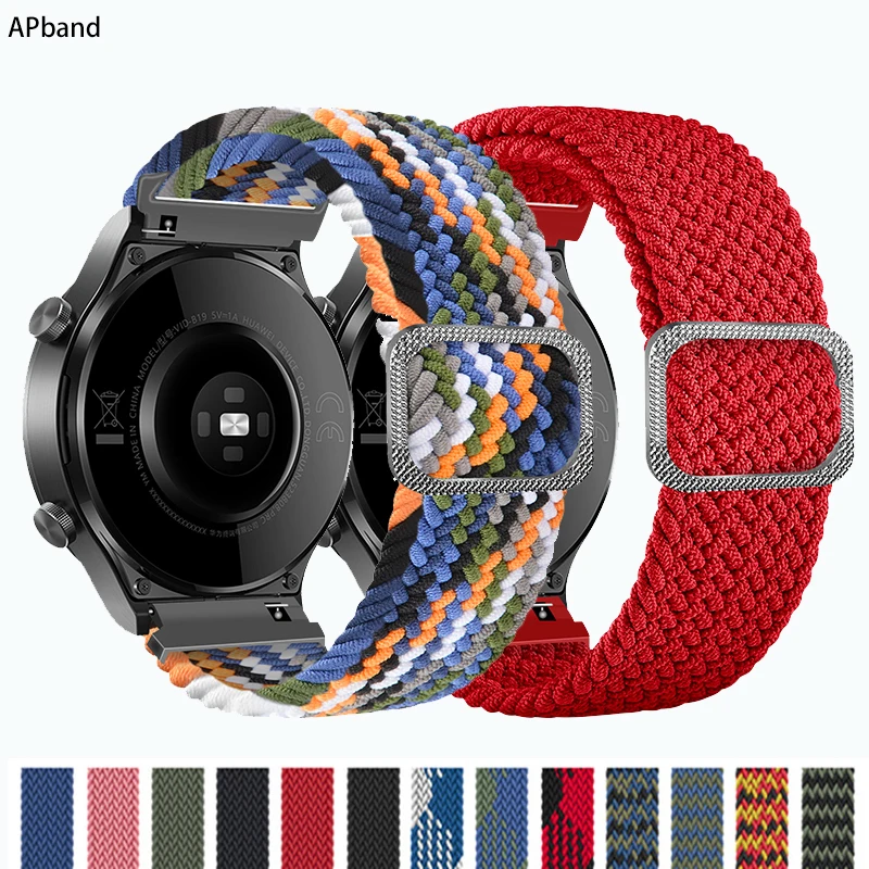 20mm/22mm watch strap For Samsung Galaxy watch 4/classic/3/active 2/46mm/42mm/Gear S3 Braided Solo Loop Huawei GT/2/2e/Pro band
20mm/22mm watch strap For Samsung Galaxy watch 4/classic/3/active 2/46mm/42mm/Gear S3 Braided Solo Loop Huawei GT/2/2e/Pro band