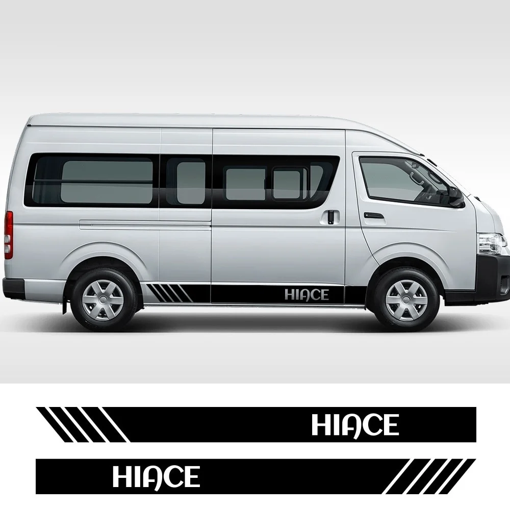 2pcs For Toyota Hiace Car Stickers Door Side Skirt Decal Bus Sport Stripes DIY Decoration Vinyl Film Tuning Car Body Accessories
2pcs For Toyota Hiace Car Stickers Door Side Skirt Decal Bus Sport Stripes DIY Decoration Vinyl Film Tuning Car Body Accessories