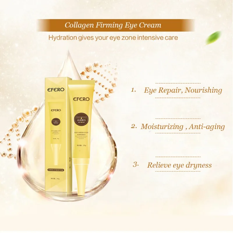 20G Collagen Anti Aging Eye Cream Dark Circles Remover Moisturizing Nourishing Eye Serum
20G Collagen Anti Aging Eye Cream Dark Circles Remover Moisturizing Nourishing Eye Serum