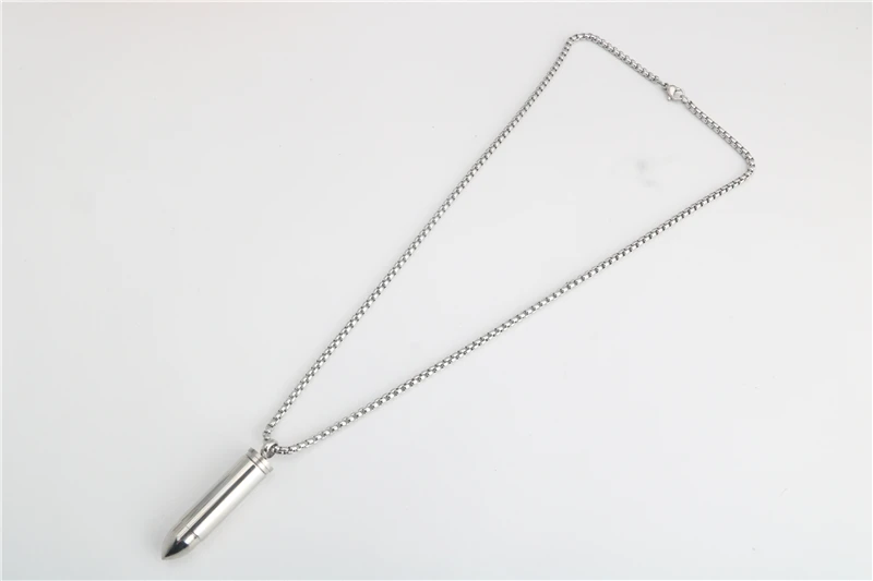 Stainless Steel necklaces for men necklaces for women valentines day gift punk Hip hop Bullet pendant necklace
Stainless Steel necklaces for men necklaces for women valentines day gift punk Hip hop Bullet pendant necklace