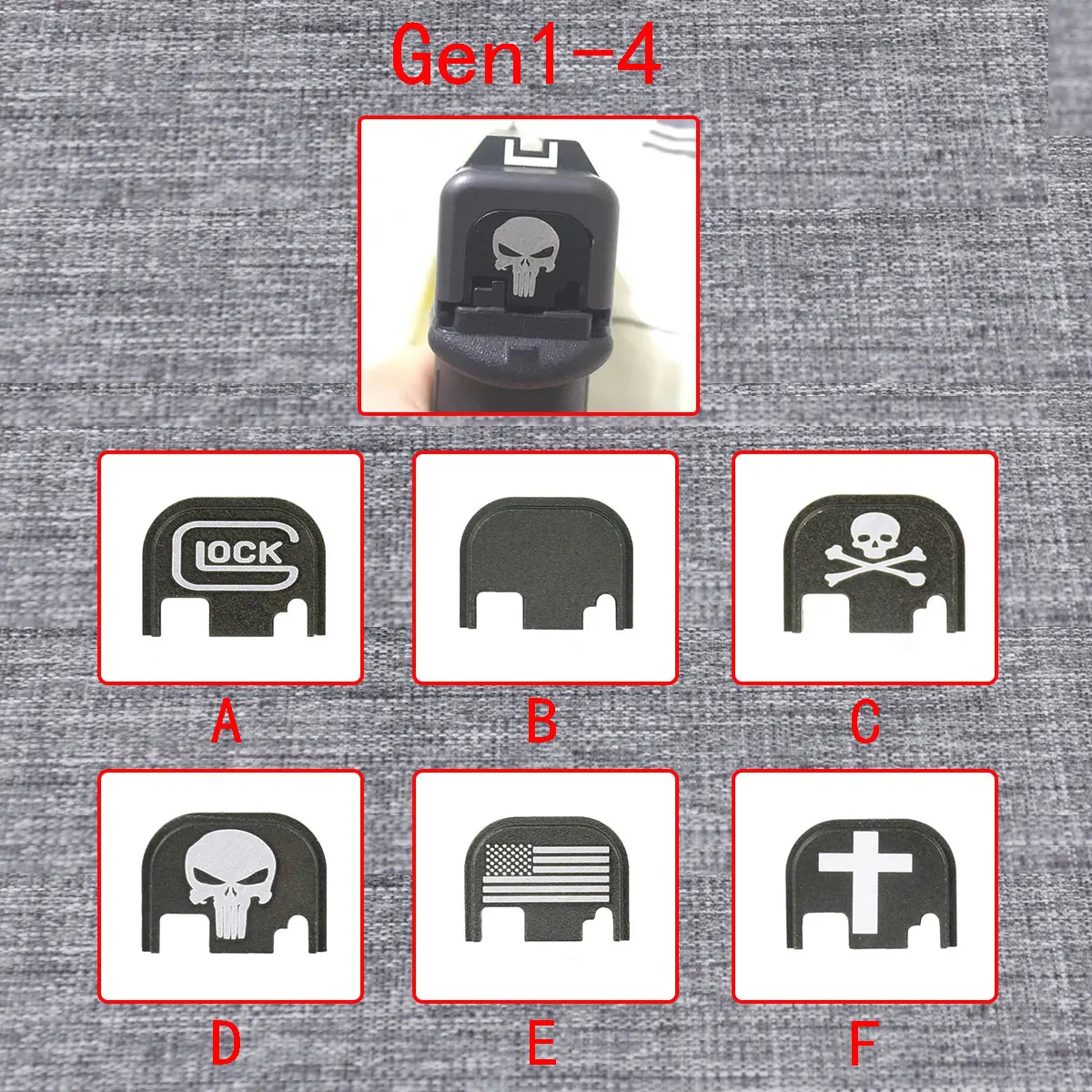 Tactical Universal Glock Slide Rear Cover Plate For Handgun Most Glock Gen 1-4 Hunting Pistol Magwell Accessories
Tactical Universal Glock Slide Rear Cover Plate For Handgun Most Glock Gen 1-4 Hunting Pistol Magwell Accessories