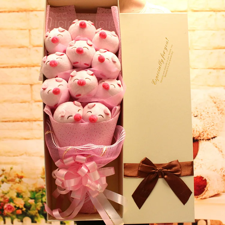 Piggy Doll Doll Bouquet for Girlfriend Plush Doll Christmas Birthday Lover Graduation Gift Girlfriends
Piggy Doll Doll Bouquet for Girlfriend Plush Doll Christmas Birthday Lover Graduation Gift Girlfriends