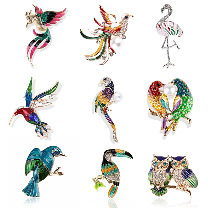 Enamel Crystal Brooch Pins For Women Bird Phoenix Owl Swallow Woodpecker Brooches Jewelry Fashion Wedding Party Bijoux Best Gift
Enamel Crystal Brooch Pins For Women Bird Phoenix Owl Swallow Woodpecker Brooches Jewelry Fashion Wedding Party Bijoux Best Gift