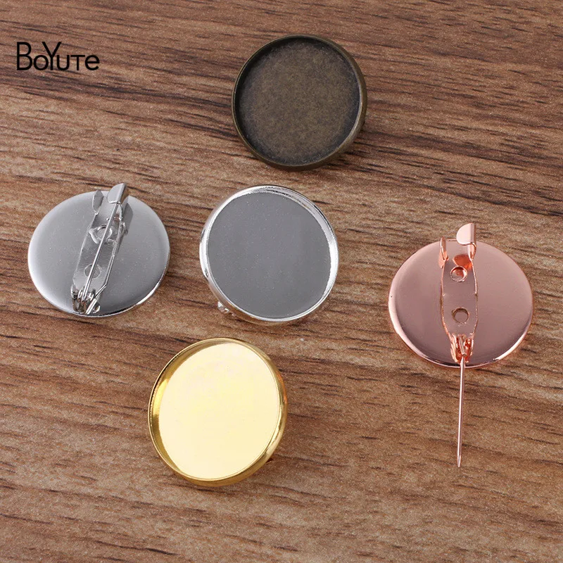 BoYuTe (50 Pieces/Lot) Fit 20MM 25MM Round Cabochon Blank Brooch Base Tray Settings Diy Handmade Jewelry Accessories 
BoYuTe (50 Pieces/Lot) Fit 20MM 25MM Round Cabochon Blank Brooch Base Tray Settings Diy Handmade Jewelry Accessories