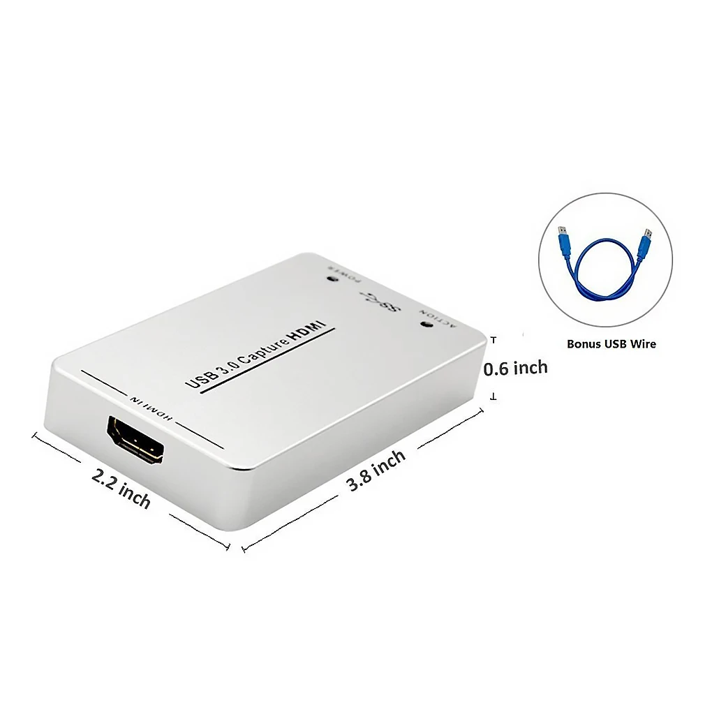 1080P Game Video Recorder HD Video Capture Card USB 3.0 Mic Free Driver HDMI Video Capture Card/Grabber USB Support Capture HDMI
1080P Game Video Recorder HD Video Capture Card USB 3.0 Mic Free Driver HDMI Video Capture Card/Grabber USB Support Capture HDMI