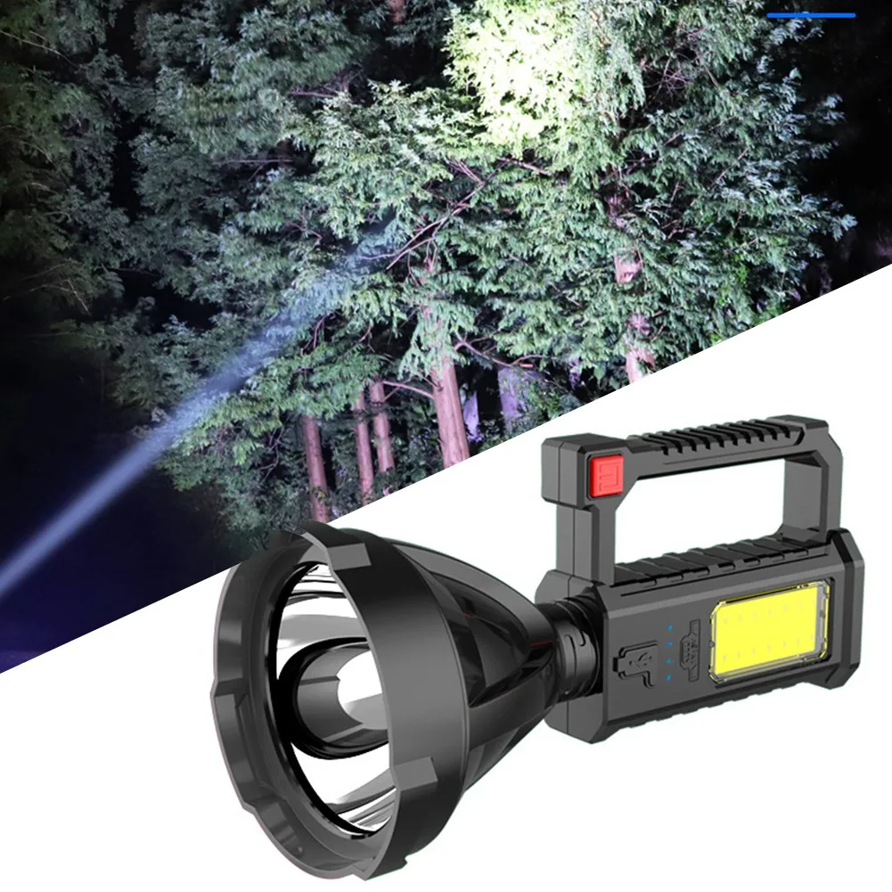 High Power Flashlight Super Bright LED+COB Searchlight Handheld Portable Spotlight Fast Charging Outdoor Night Emergency Equips
High Power Flashlight Super Bright LED+COB Searchlight Handheld Portable Spotlight Fast Charging Outdoor Night Emergency Equips