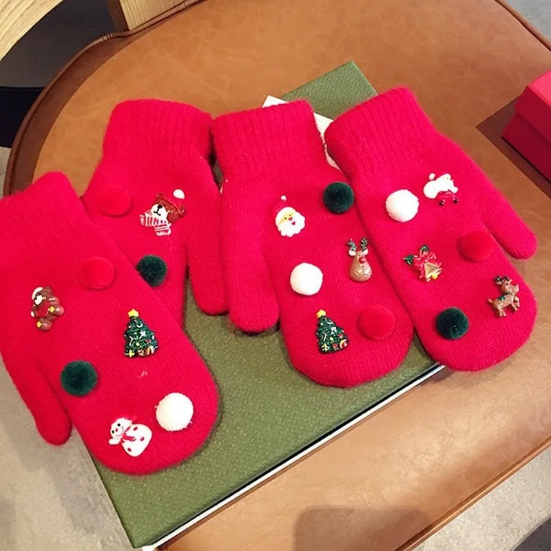 Winter Santa Claus Christmas Tree Gloves Women Knitted Bear Gloves Solid Red Gloves Fingerless Gloves Winter Gifts
Winter Santa Claus Christmas Tree Gloves Women Knitted Bear Gloves Solid Red Gloves Fingerless Gloves Winter Gifts