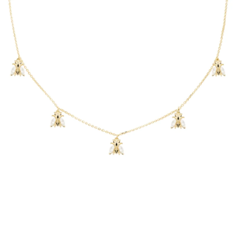 Aide 925 Sterling Silver Lovely Five Bee Pendants Necklace For Women Girls Gift Cute Animal Charms Necklace Choker Fine Jewelry
Aide 925 Sterling Silver Lovely Five Bee Pendants Necklace For Women Girls Gift Cute Animal Charms Necklace Choker Fine Jewelry