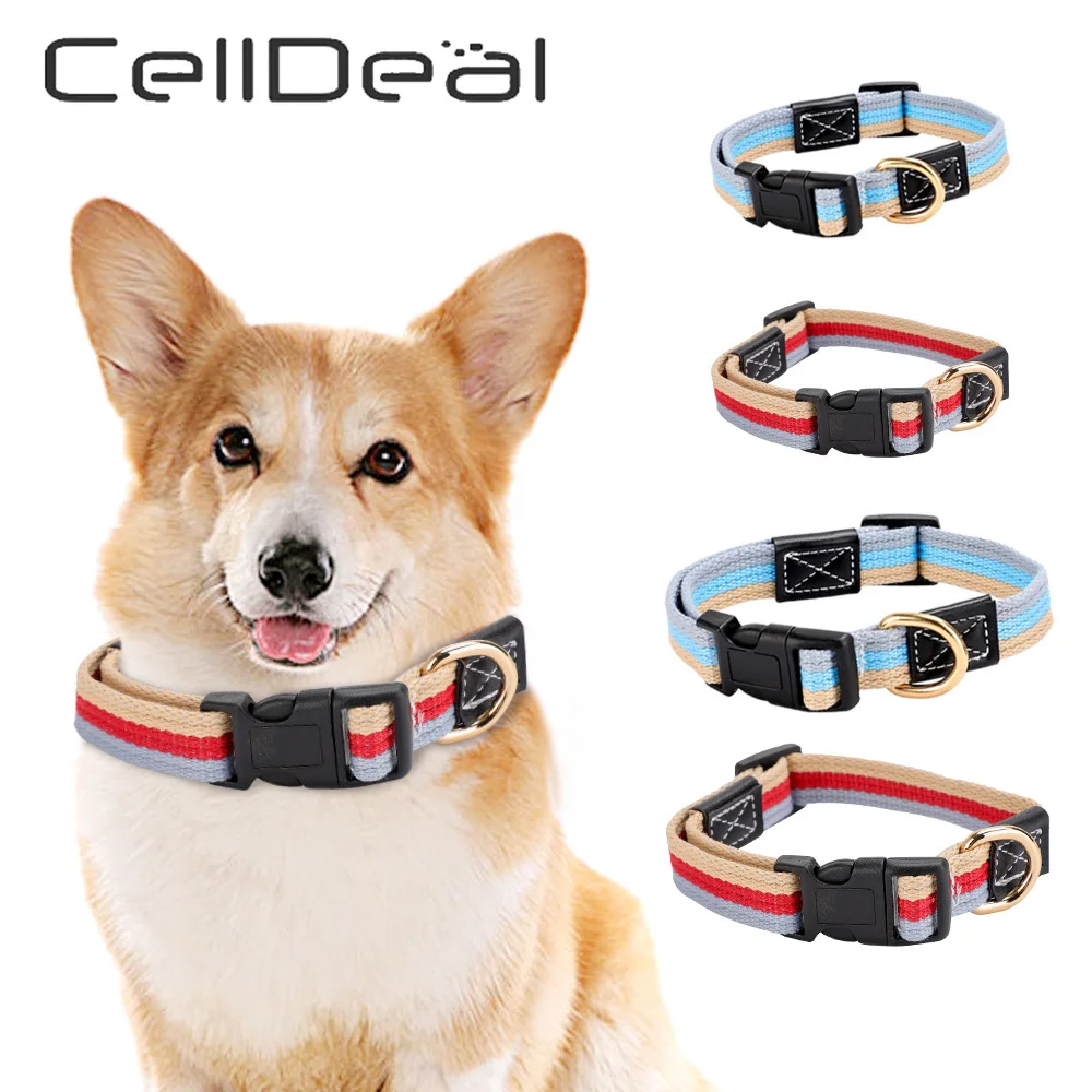 Adjustable Dog Collar With Buckle Safety Lightweight Canvas Collars For Small Medium Large Dogs Red Blue 2 Sizes Pet Accessories
Adjustable Dog Collar With Buckle Safety Lightweight Canvas Collars For Small Medium Large Dogs Red Blue 2 Sizes Pet Accessories