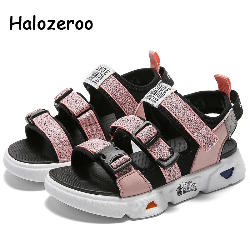 2020 летние детские пляжные сандалии детская брендовая Розовая обувь для