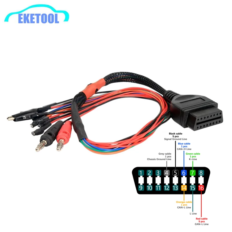 Диагностический адаптер OBD2 MPPS V18 OBD кабель для разборки ECU скамья разборный