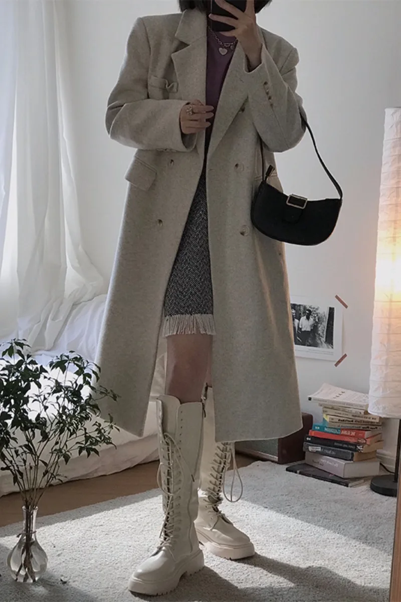 Temperament Long Net Red Suit Woolen Windbreaker Female Winter Korean Loose Small Woolen Coat Fashion
Temperament Long Net Red Suit Woolen Windbreaker Female Winter Korean Loose Small Woolen Coat Fashion