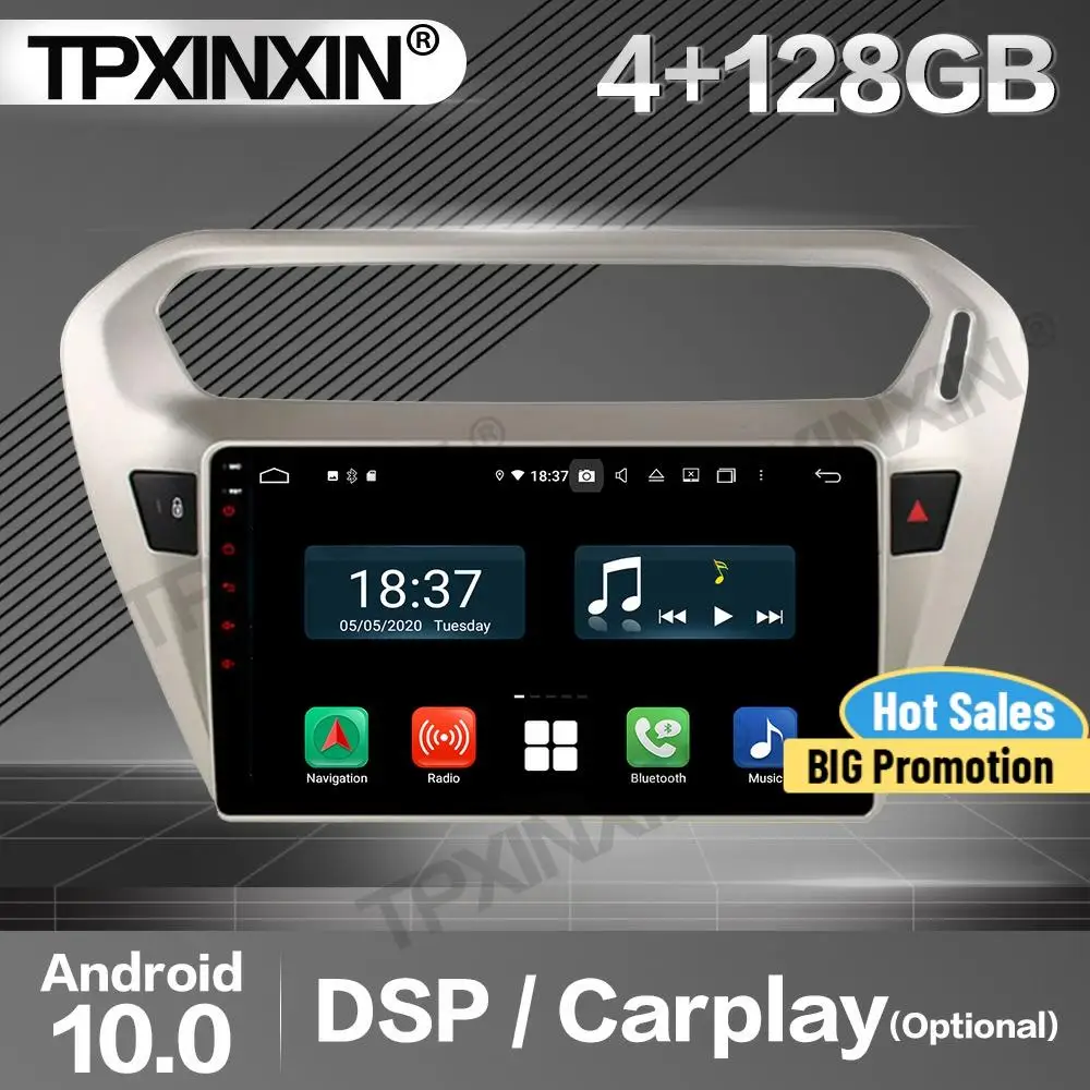 Автомагнитола Carplay 2 Din, 128 ГГц, стереоприемник Android для Peugeot 301 C Elysee 2014-2016 2017, головное устройство с GPS-плеером, аудиомагнитофоном
Автомагнитола Carplay 2 Din, 128 ГГц, стереоприемник Android для Peugeot 301 C Elysee 2014-2016 2017, головное устройство с GPS-плеером, аудиомагнитофоном