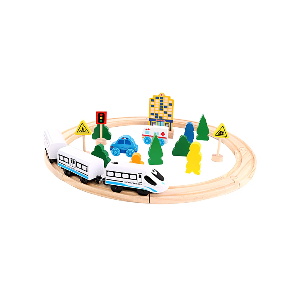 26pcs Cityscape Toy Kids Electric Train Toys Set Train Diecast Slot Toy Fit For Standard Wooden Train Track Railway Full-Set
26pcs Cityscape Toy Kids Electric Train Toys Set Train Diecast Slot Toy Fit For Standard Wooden Train Track Railway Full-Set