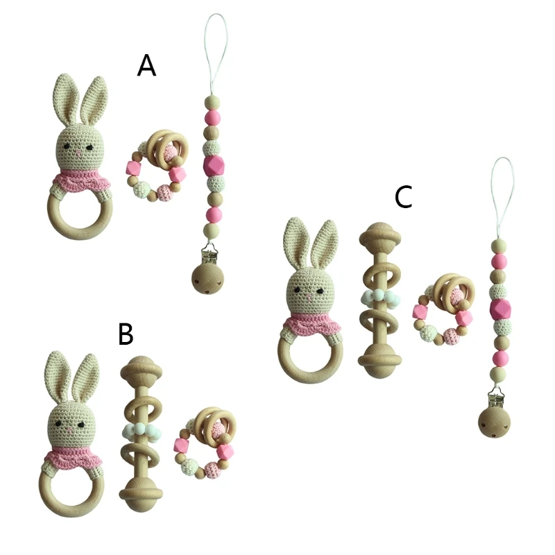 2021 Hot Baby Pacifier Clip Teething Bracelet Crochet Soother Infants Rattle Teether Toy A2UB
2021 Hot Baby Pacifier Clip Teething Bracelet Crochet Soother Infants Rattle Teether Toy A2UB