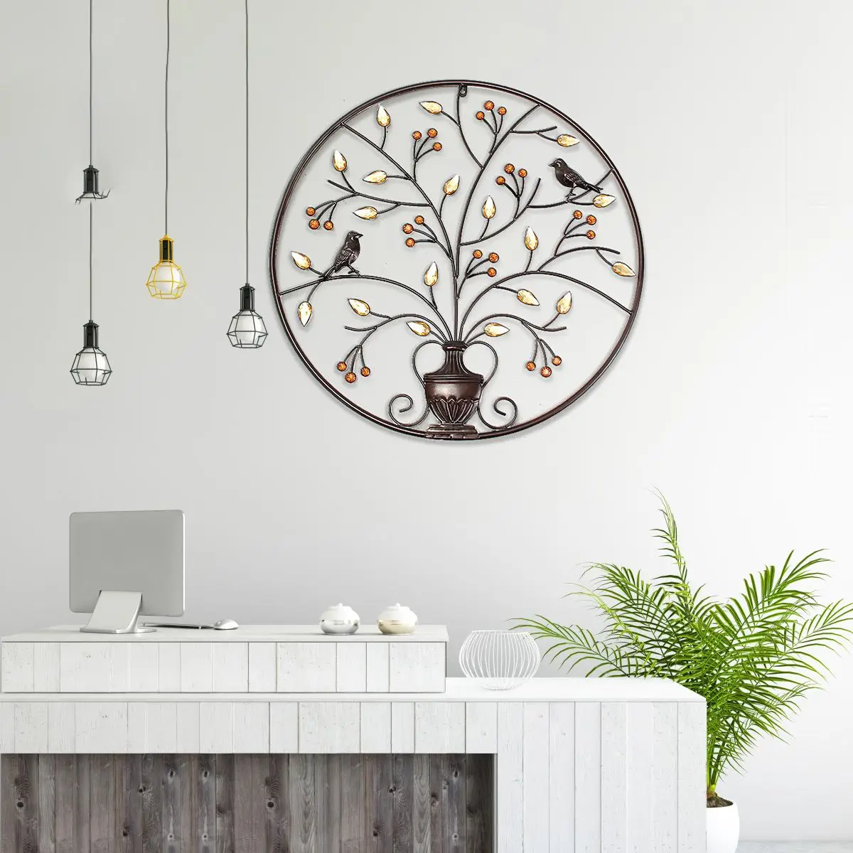 KiWarm Retro Black Birds Tree Metal Iron Sculpture Ornament for Home Living Room Wall Hanging Decoration Art Crafts
KiWarm Retro Black Birds Tree Metal Iron Sculpture Ornament for Home Living Room Wall Hanging Decoration Art Crafts