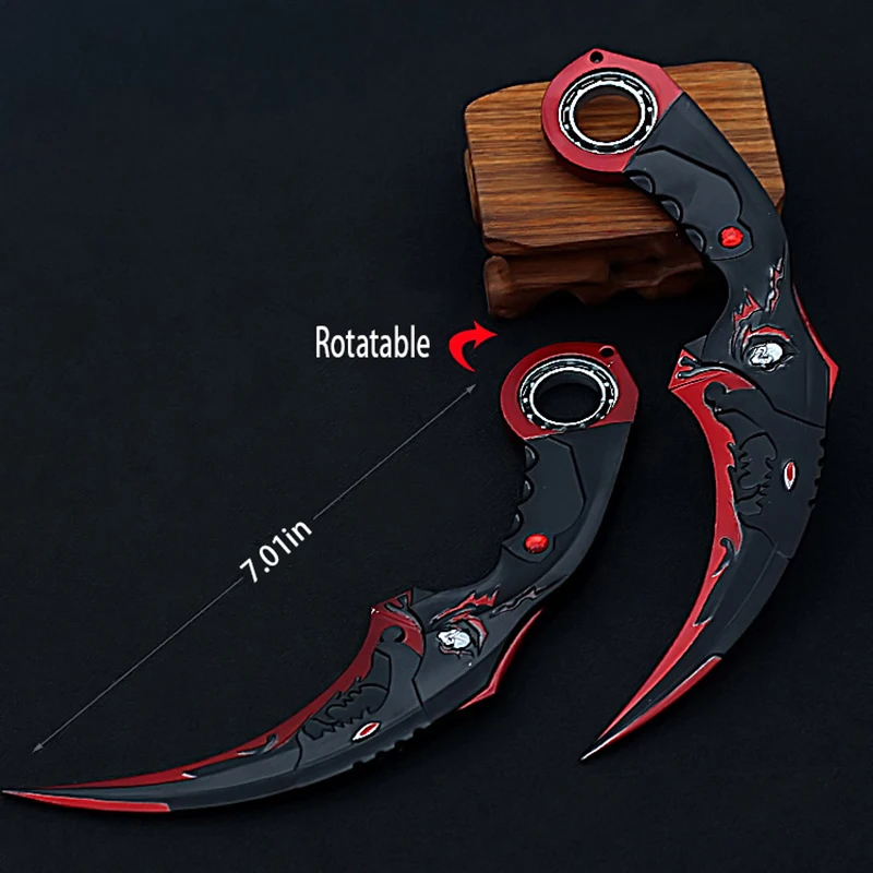 2 Pieces of Alloy Sword Toy Jewelry Dark Moon Double Thorn Alloy Model Cosplay Rotatable Alloy Weapon Without Blade Decoration
2 Pieces of Alloy Sword Toy Jewelry Dark Moon Double Thorn Alloy Model Cosplay Rotatable Alloy Weapon Without Blade Decoration