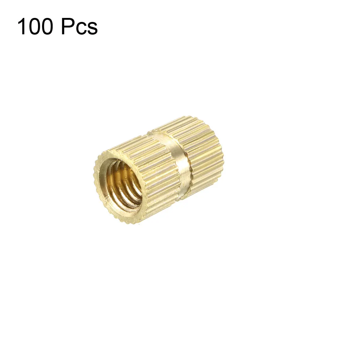 uxcell M6 x 12mm(L) x 8.5mm(OD) Female Thread Brass Knurled Threaded Insert Embedment Nuts, 100 Pcs
uxcell M6 x 12mm(L) x 8.5mm(OD) Female Thread Brass Knurled Threaded Insert Embedment Nuts, 100 Pcs
