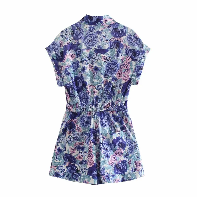 ZA Summer Women Playsuits 2021New Loose Short Sleeve Turn Down Collar Jumpsuit Casual Straight Playsuits Floral Printed Outwear
ZA Summer Women Playsuits 2021New Loose Short Sleeve Turn Down Collar Jumpsuit Casual Straight Playsuits Floral Printed Outwear