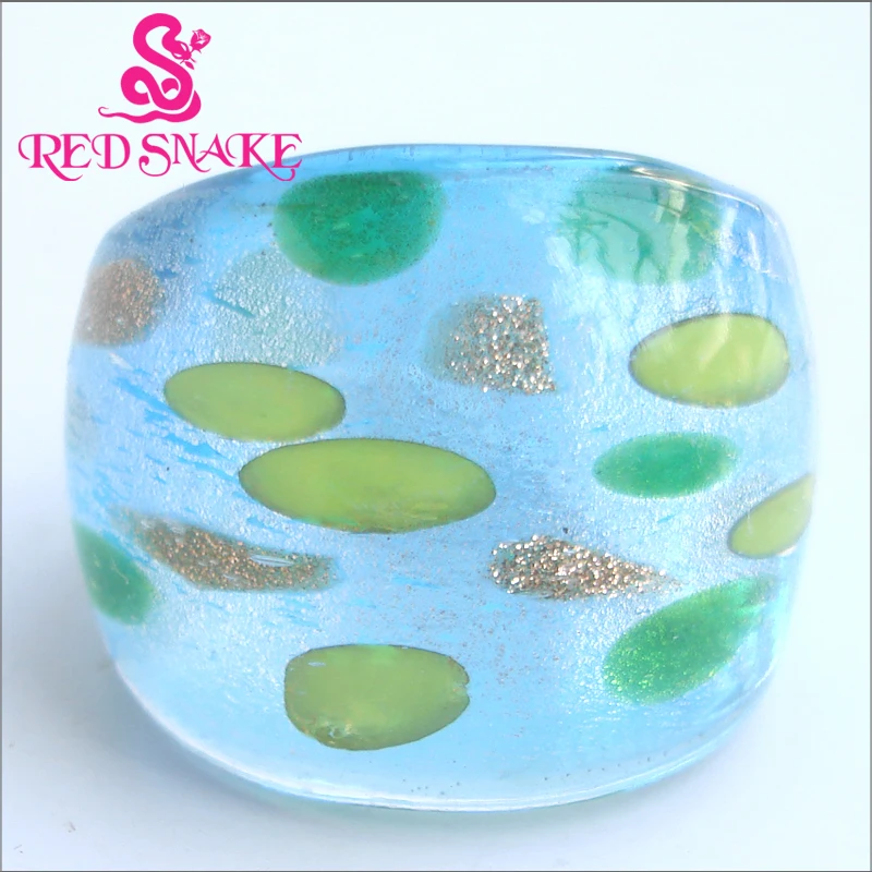 

RED SNAKE Brand Fashion Ring Handmade Murano Glass Multifarious Rings RSMG0000#61