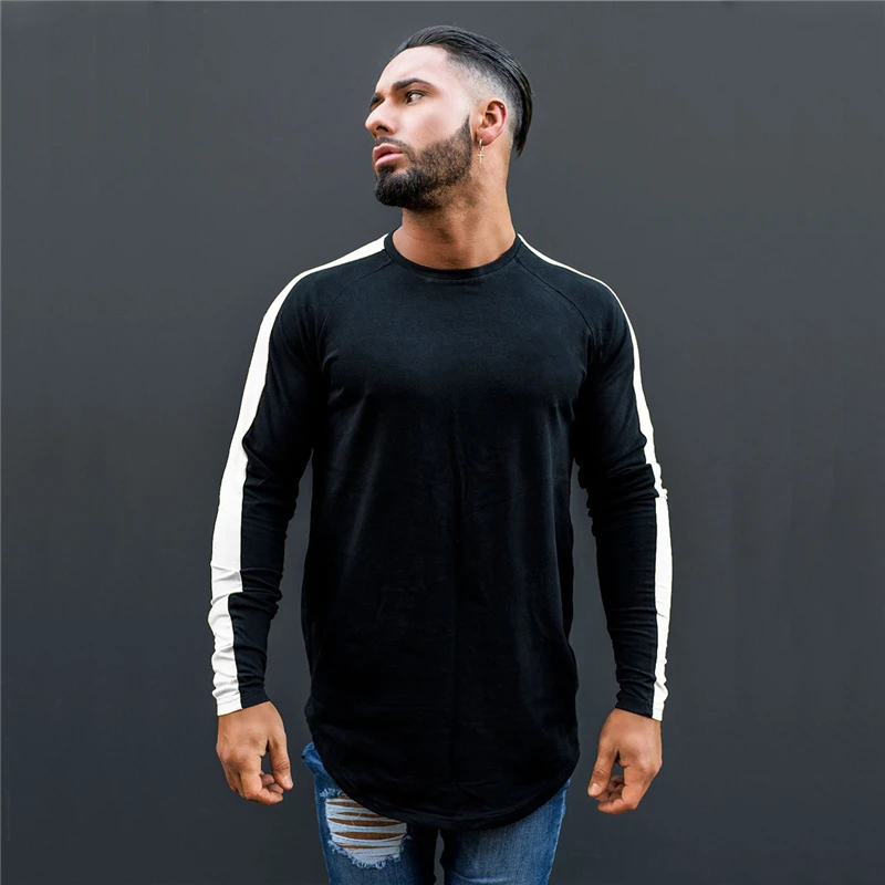 Brand 2021 Spring Long Sleeve T Shirt Mens Casual Round Neck Cotton Elastic Slim Fit Streetwear Solid Tshirt Hip Hop Tops
Brand 2021 Spring Long Sleeve T Shirt Mens Casual Round Neck Cotton Elastic Slim Fit Streetwear Solid Tshirt Hip Hop Tops