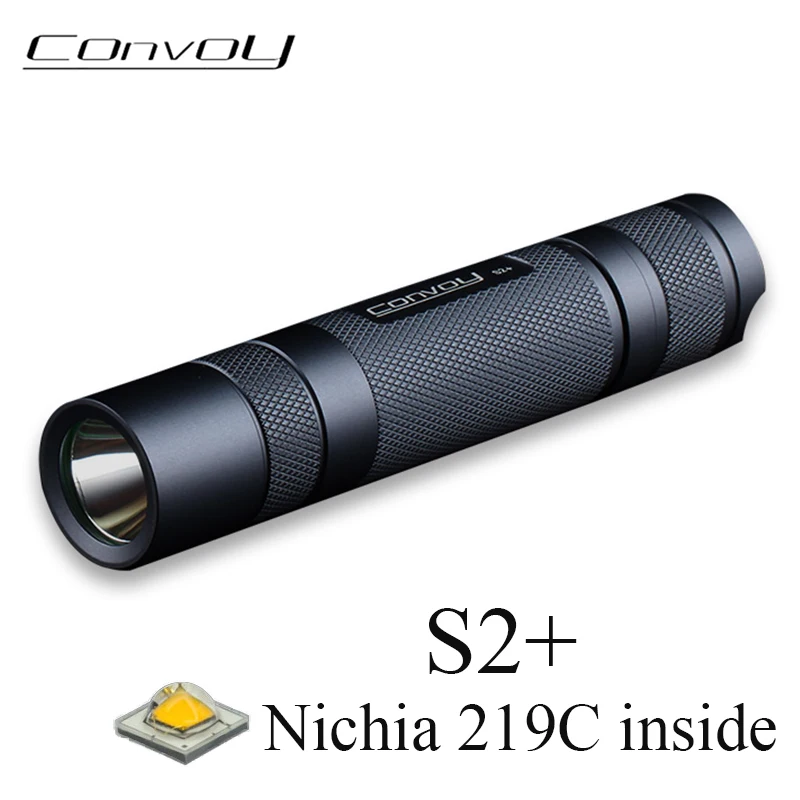 Светодиодный фонарь Convoy S2 Plus Nichia 219C DTP рабочий светсветильник с медной пластиной
